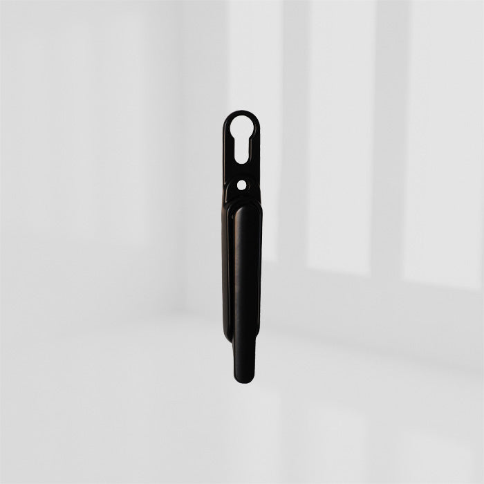 CLEARLINE - LIFT & TURN HANDLE BLACK 9005 CYL HOLE – 4QBF0012