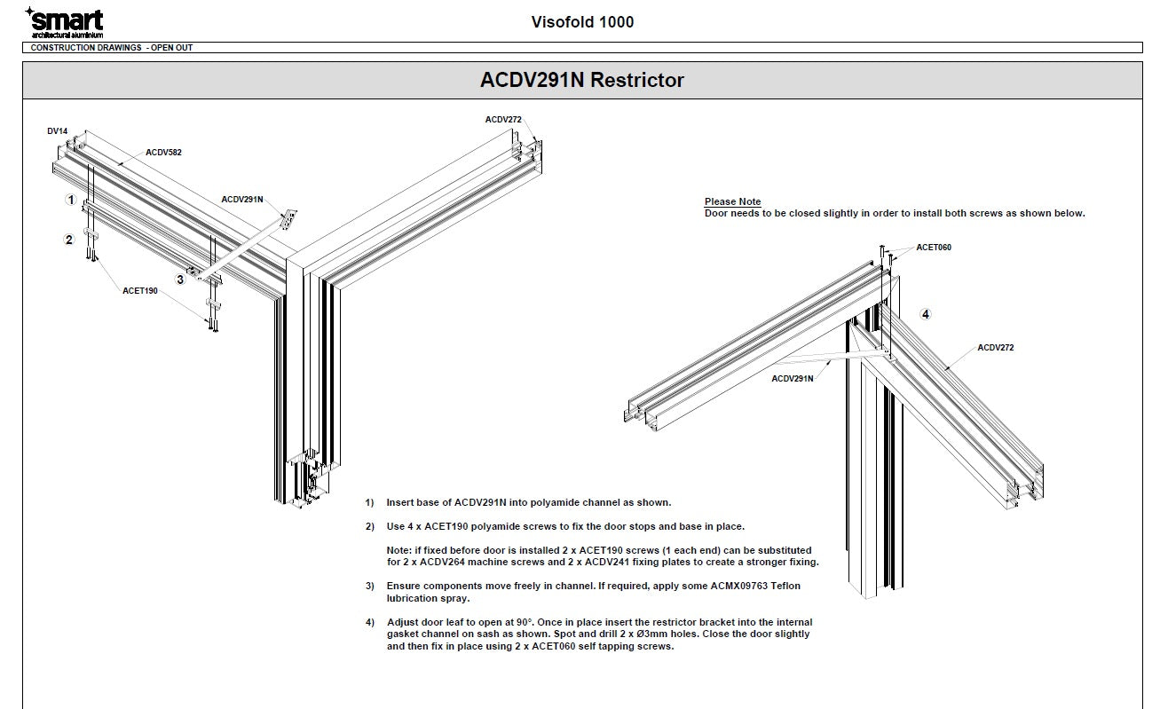 SMART Visofold 1000 Door Restrictor