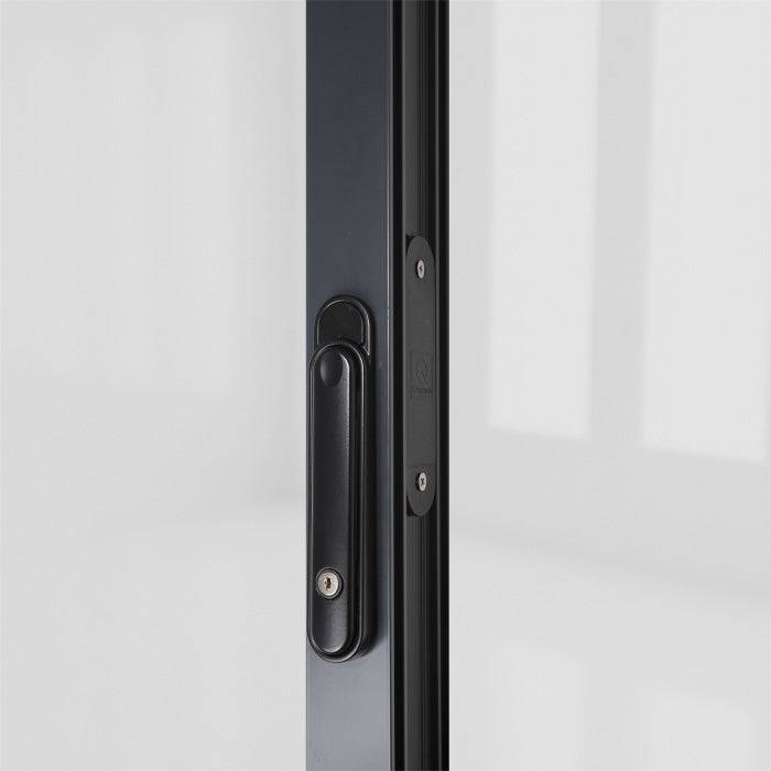 CLEARLINE - CENTREFOLD INT LOCK HANDLE BLACK 9005 – 4QBF0062A