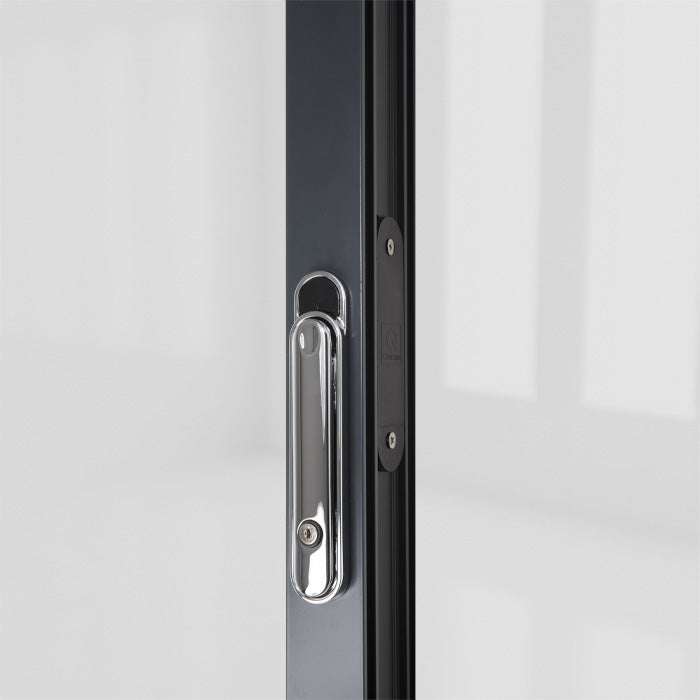 CLEARLINE - CENTREFOLD INT LOCK HANDLE POL CHROME – 4QBF0064A