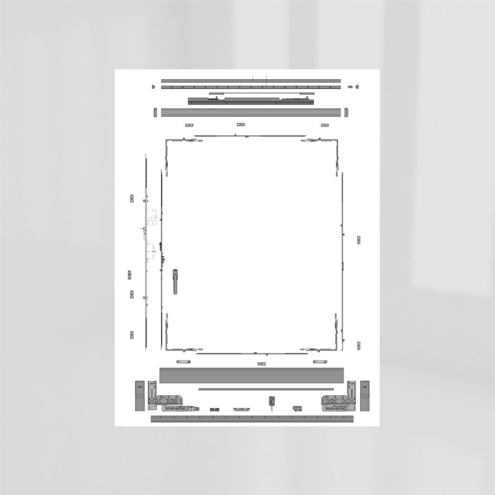 PROFILE PACK TOP & BOTTOM 530-721mm BROWN – 4QTS0036