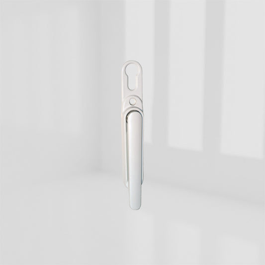 CLEARLINE - LIFT & TURN HANDLE WHITE 9016 CYL HOLE – 4QBF0011