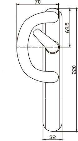 ALPHA PATIO PULL NO PZ POL CHROME – 2QHB2026