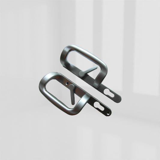 SPARTA PATIO HANDLE LOCKING SAT SILVER PAINTED – 2SDG0566