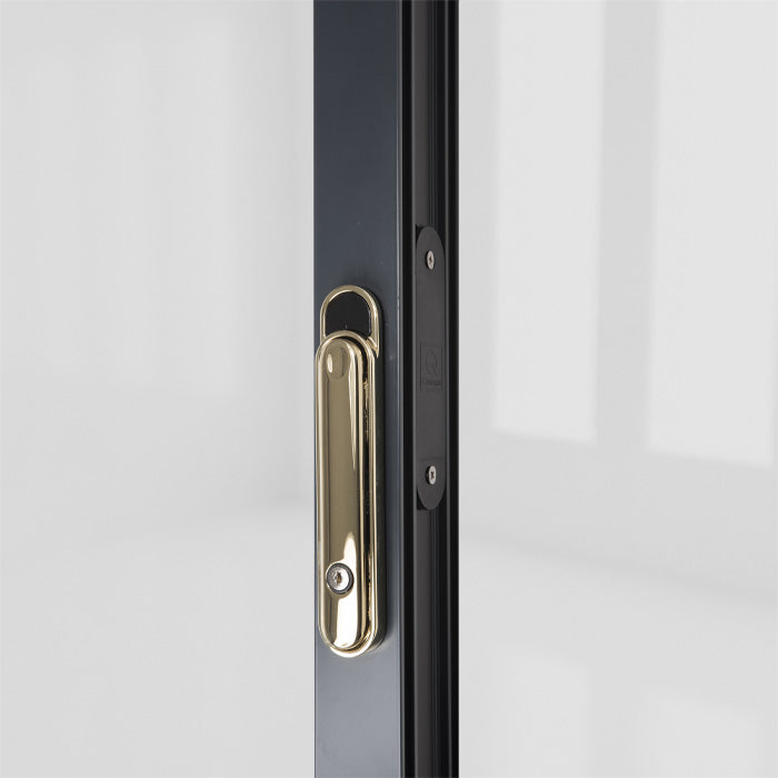 CLEARLINE - CENTREFOLD INT LOCK HANDLE PVD GOLD – 4QBF0063A