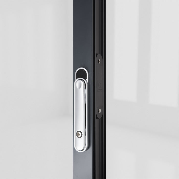 CLEARLINE - CENTREFOLD INT LOCK HANDLE SAT CHROME – 4QBF0065A