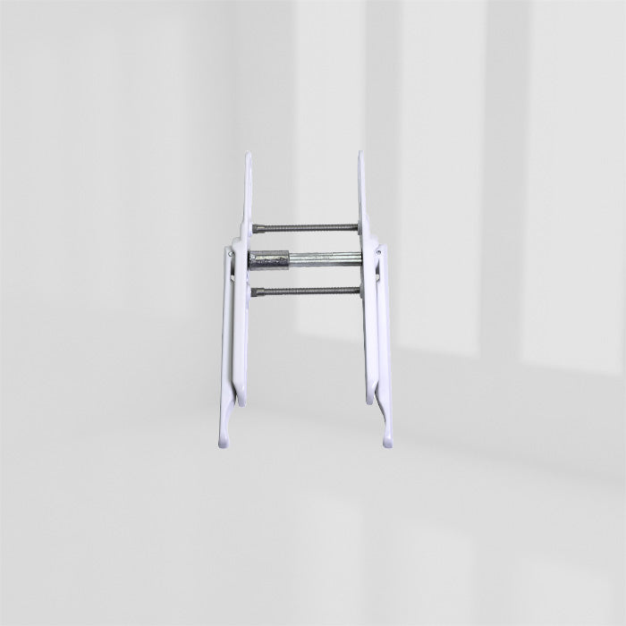 CLEARLINE - LIFT & TURN - WHITE 9016DOUBLE HANDLE SET - CYL HOLE – 4QBF0021